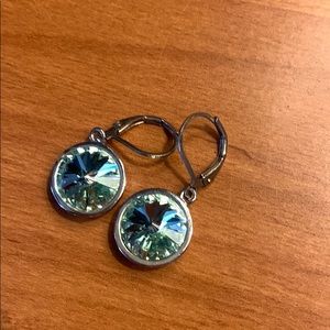 Green crystal earrings - givenchy